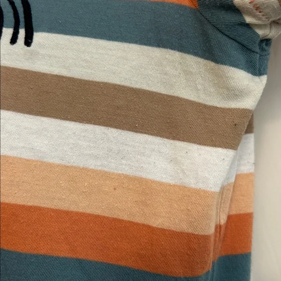 Madewell Embroidered Rainbow Striped Tee XXS - Picture 9 of 11